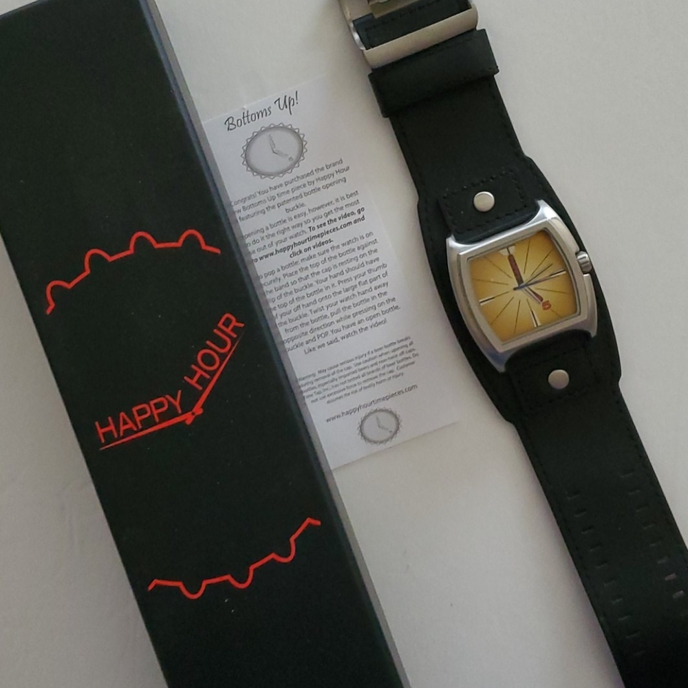 Men's Happy Hour -  Bottoms Up wristwatch - BNIB